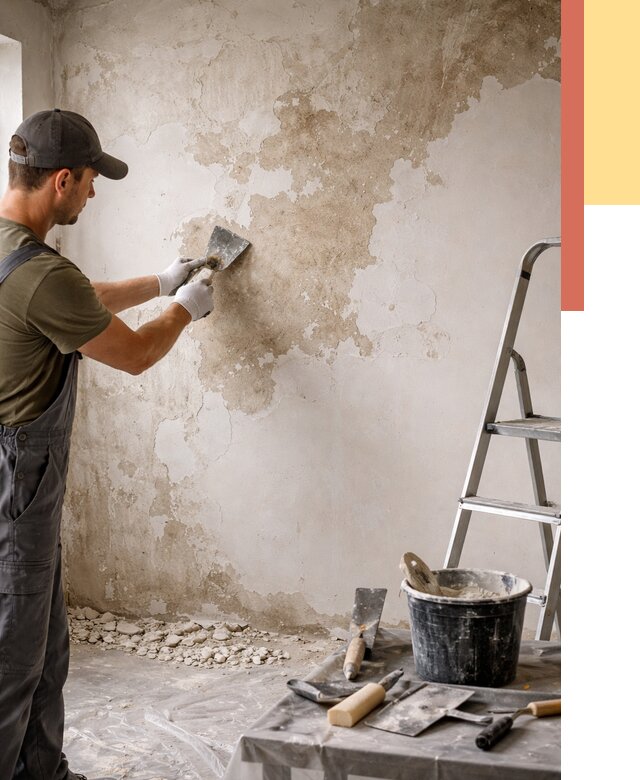 Снятие старой шпаклевки в Омске от 1918 руб. — быстро и недорого | ОТДЕЛОЧНИК-Омс