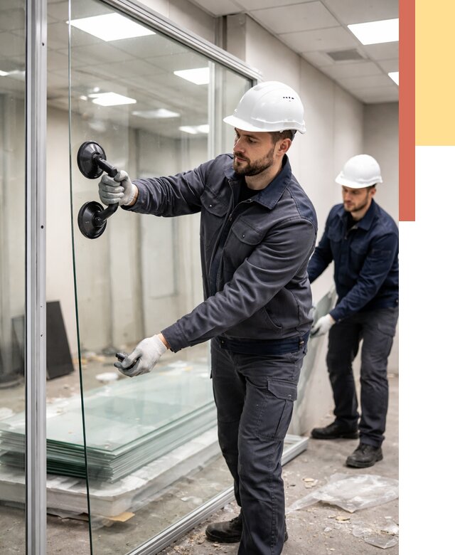 Демонтаж стеклянных перегородок в Омске от 3318 руб. — быстро и недорого | ОТДЕЛОЧНИК-Омс