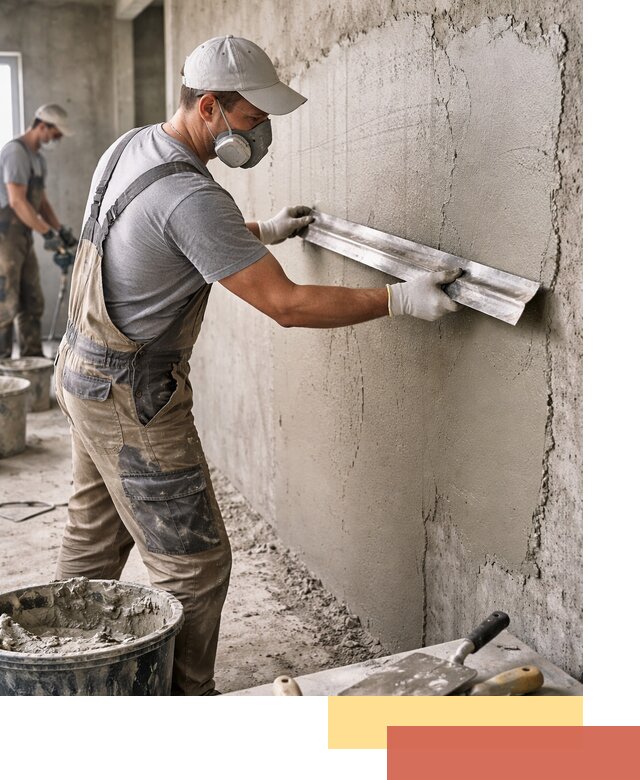 Штукатурка бетонных стен в Омске качественно и долговечно