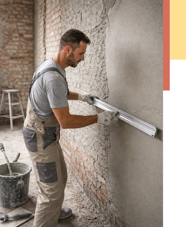 Штукатурка кирпичных стен в Омске от 4666 руб/м2 — быстро и недорого | ОТДЕЛОЧНИК-Омс