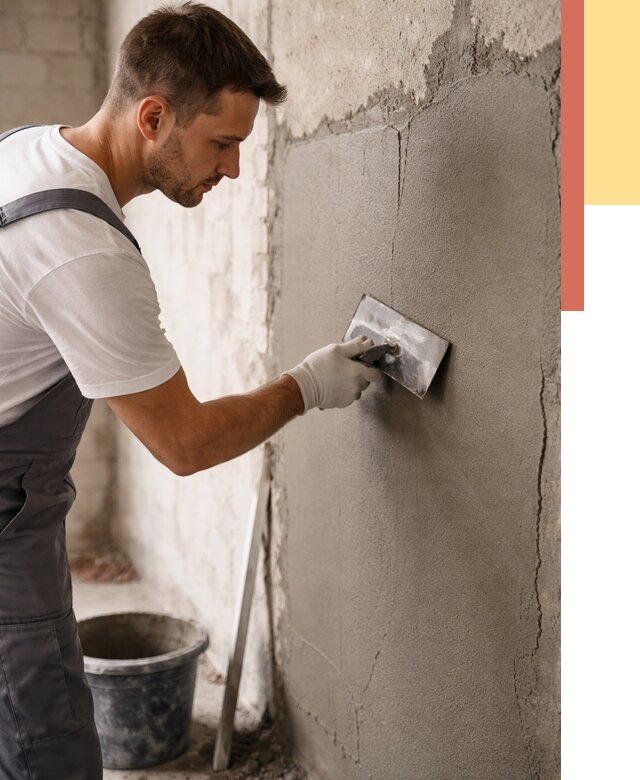 Штукатурка стен под плитку в Омске от 4355 руб./м2 — выравнивание под плитку | ОТДЕЛОЧНИК-Омс