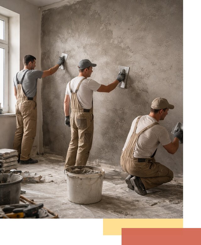 Декоративная штукатурка под бетон в Омске для стен и потолков