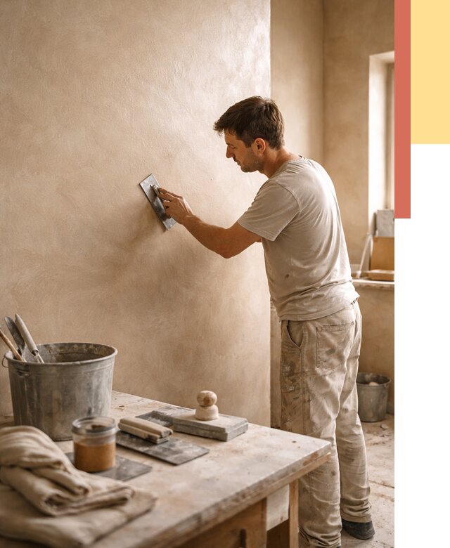 Марокканская штукатурка таделакт в Омске под ключ от 4355 руб. | ОТДЕЛОЧНИК-Омс