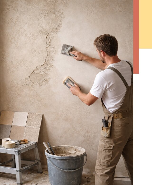 Ремонт декоративной штукатурки в Омске от 4666 руб. под ключ | ОТДЕЛОЧНИК-Омс