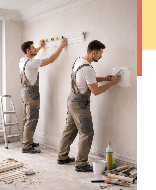 Монтаж лепнины на стены в Омске от 4666 руб. — недорого, быстро | ОТДЕЛОЧНИК-Омс