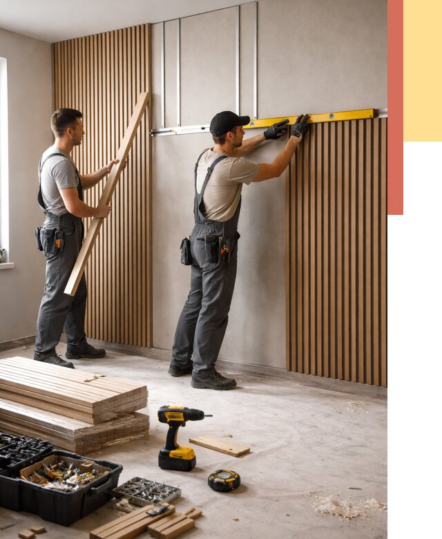 Монтаж реечных панелей на стены в Омске от 1244 руб. — быстро и недорого | ОТДЕЛОЧНИК-Омс