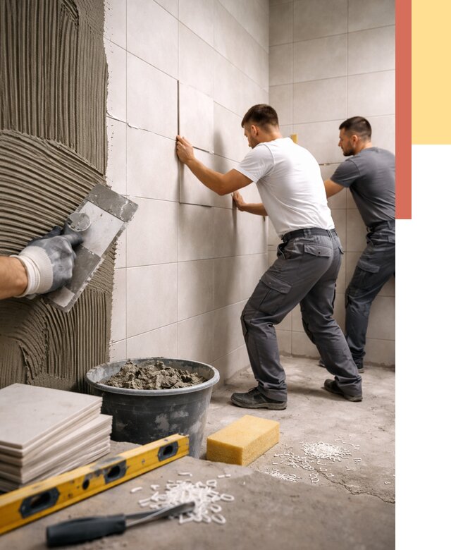 Укладка плитки на стены в Омске от 881 руб. — качественно и недорого | ОТДЕЛОЧНИК-Омс