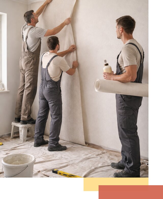 Оклейка стен обоями в Омске — качественно и профессионально