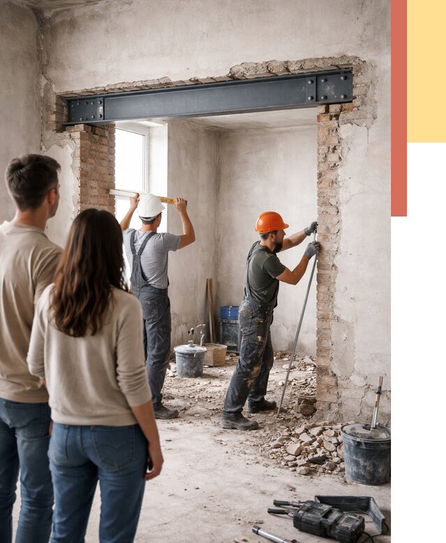 Усиление проема в стене в Омске от 9851 руб. — усиление дверного проема металлоконструкцией | ОТДЕЛОЧНИК-Омс