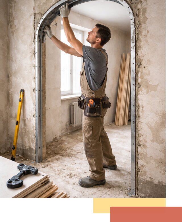 Устройство арочного проема в Омске под ключ