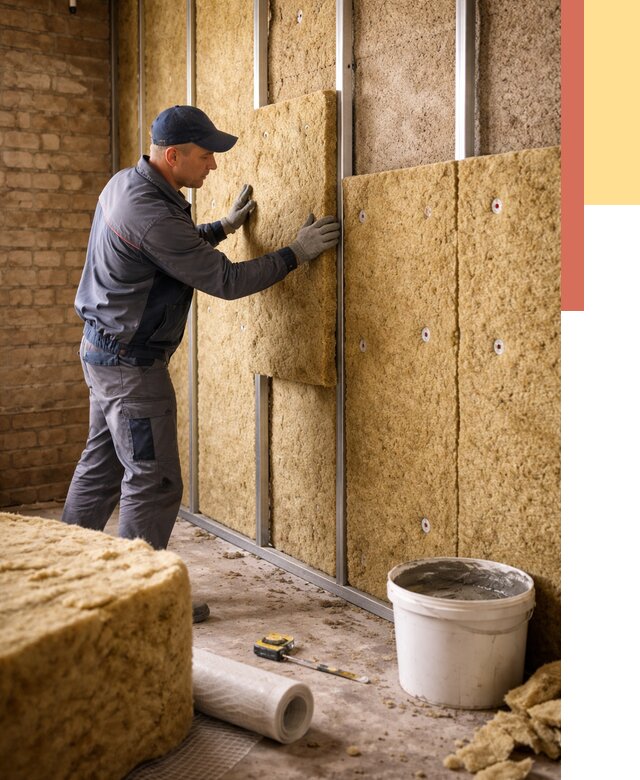 Утепление стен минватой в Омске от 1400 руб./м2 — недорого и быстро | ОТДЕЛОЧНИК-Омс