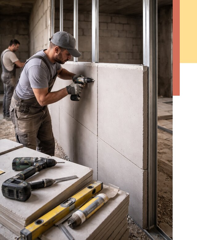 Кладка влагостойких перегородок ПГП в Омске от 1244 руб. под ключ | ОТДЕЛОЧНИК-Омс