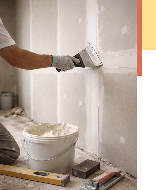 Шпаклевка перегородок из гипсокартона в Омске от 2592 руб. — услуги ОТДЕЛОЧНИК-Омс