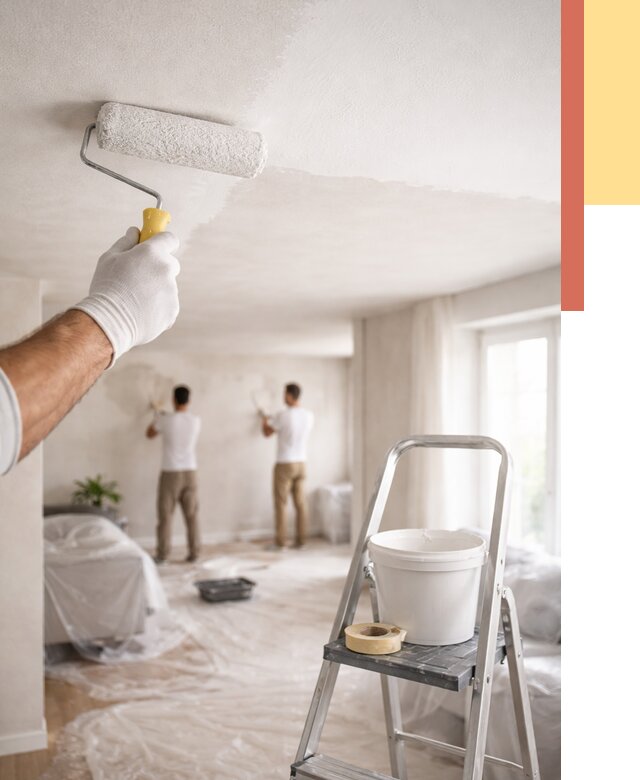 Покраска потолка акриловой краской в Омске от 2592 руб. | ОТДЕЛОЧНИК-Омс