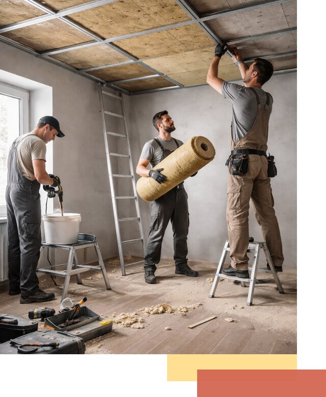 Шумоизоляция потолка в Омске: профессиональный монтаж и отделка